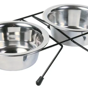Preiswert TRIXIE Edelstahl Näpfe mit Halter 2x450 ml